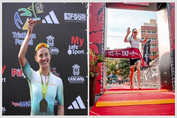 Imagem referente a notícia: Rafaella Leindecker Cardoso: A primeira triatleta de Corbélia conquista pódio em Cascavel