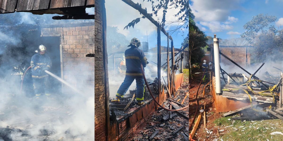 Incêndio destrói residência no distrito de Bragantina, em Braganey