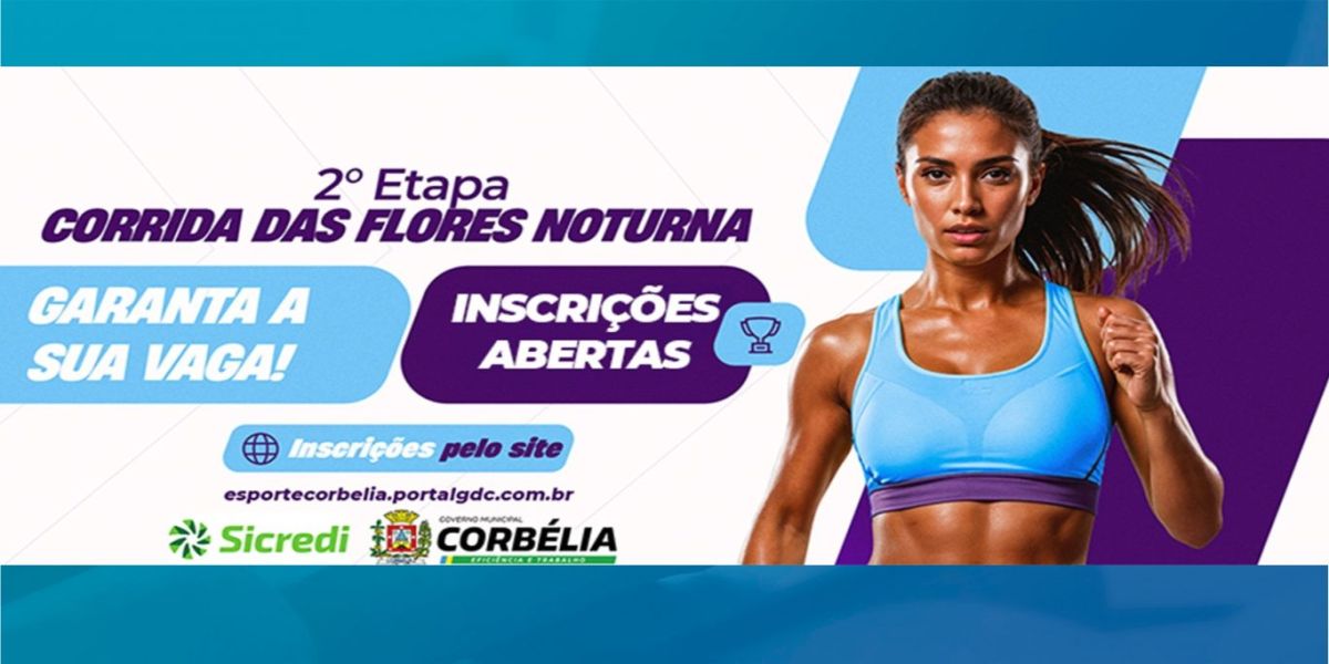 Inscrições abertas para a 2ª etapa da Corrida das Flores
