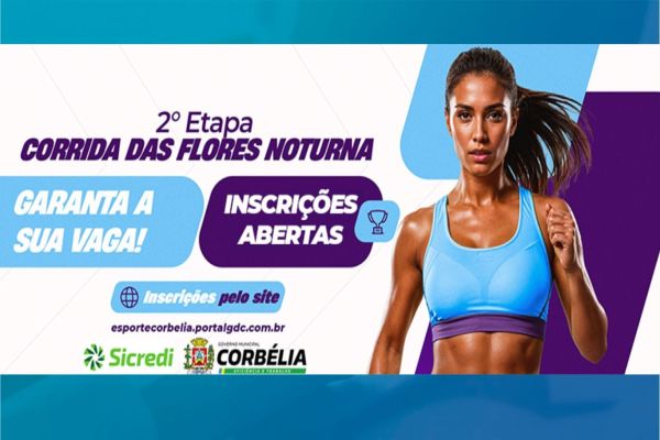 Imagem referente a notícia: Inscrições abertas para a 2ª etapa da Corrida das Flores