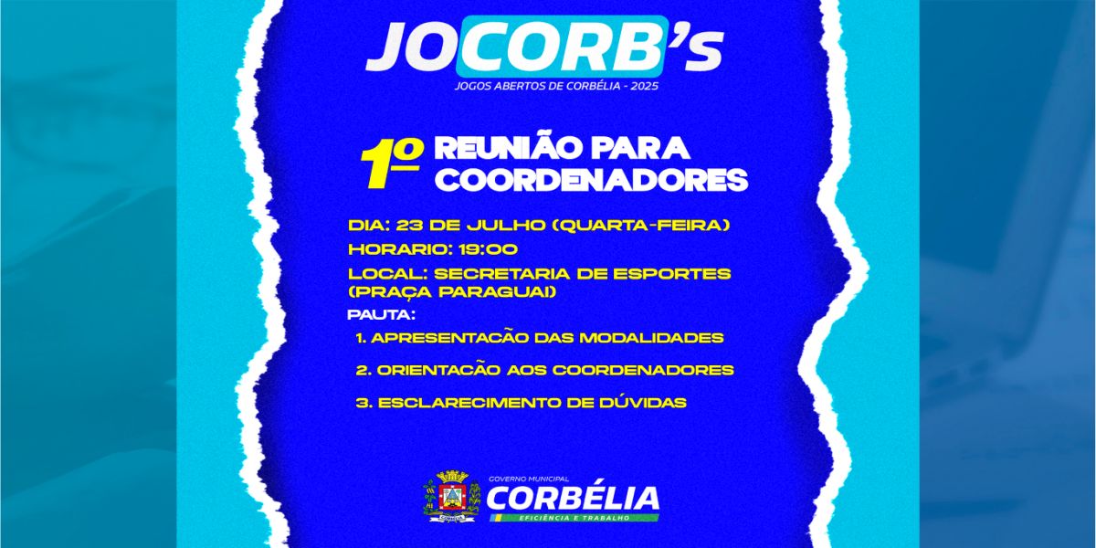Corbélia se prepara para o maior JOCORB’s da história com novidades e premiação em dinheiro