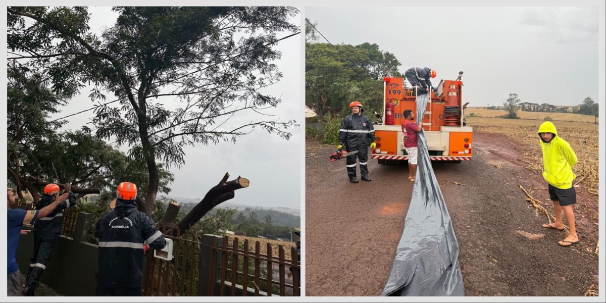 Temporal em Ouro Verde: Prefeitura de Corbélia e Defesa Civil prestam apoio às famílias afetadas