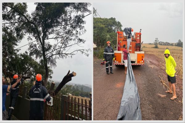 Imagem referente a notícia: Temporal em Ouro Verde: Prefeitura de Corbélia e Defesa Civil prestam apoio às famílias afetadas