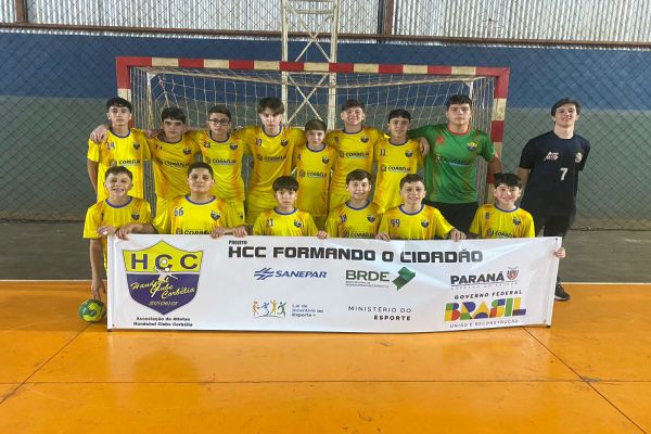 Imagem referente a notícia: Corbélia brilha no Campeonato Paranaense de Handebol Sub-14 e garante permanência na elite estadual