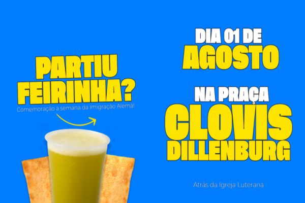 Imagem referente a notícia: Prefeitura realiza Feira Livre em homenagem à Imigração Alemã nesta sexta-feira, 1º de agosto