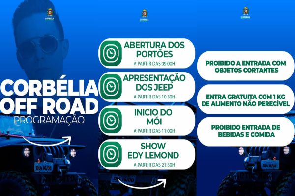 Imagem referente a notícia: Corbélia Off-Road vem aí com um dia de aventura, estilo e emoção sobre rodas