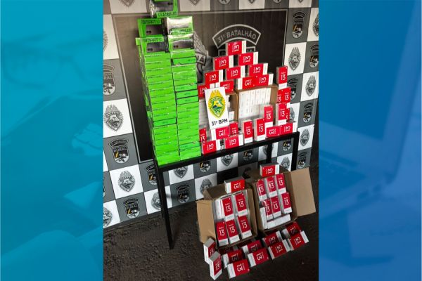 Casal é preso em Corbélia por transporte de mercadorias contrabandeadas do Paraguai