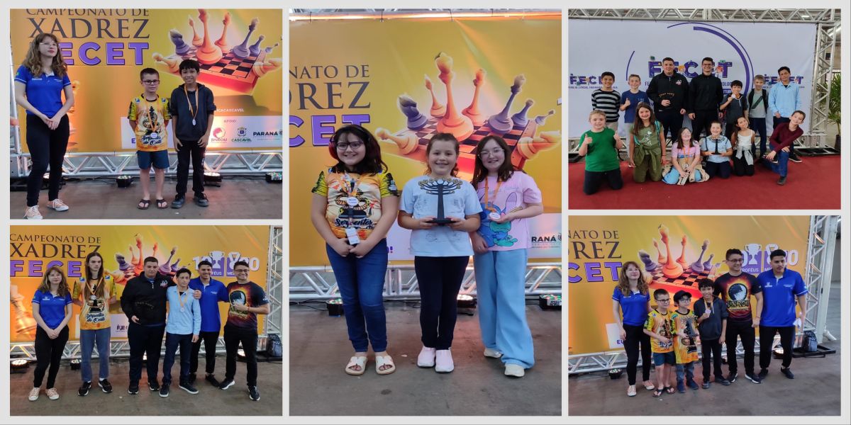Delegação de Corbélia conquista destaque na Copa FECET de Xadrez 2025
