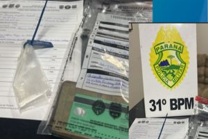Imagem referente a notícia: Polícia Militar prende dois suspeitos por envolvimento com drogas em Corbélia