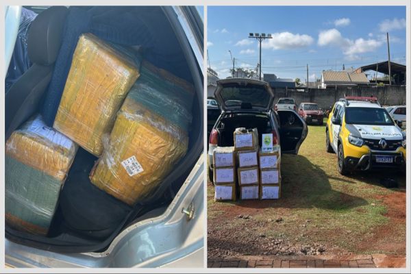 Imagem referente a notícia: Polícia Militar apreende mais de 300 kg de maconha em Corbélia durante Operação Protetor