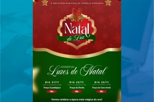 Imagem referente a notícia: Corbélia se prepara para um Natal inesquecível com o acender das luzes