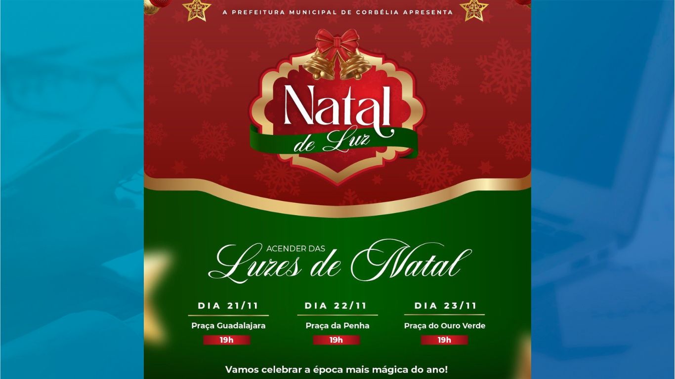 Corbélia se prepara para um Natal inesquecível com o acender das luzes