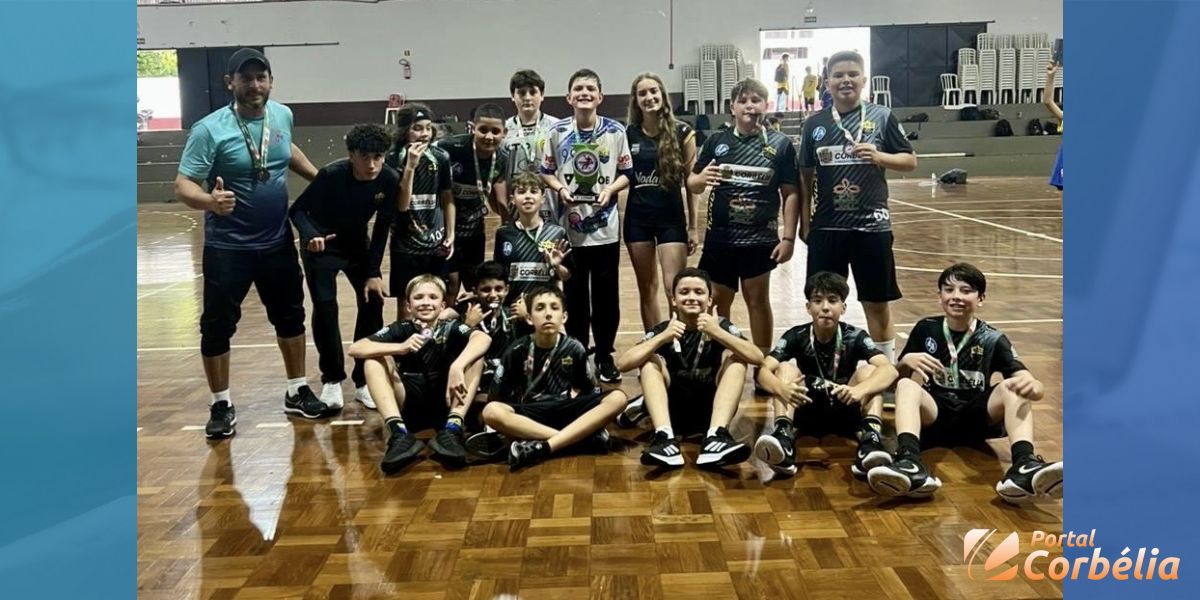 Handebol Sub-12 de Corbélia é vice-campeão em festival estadual