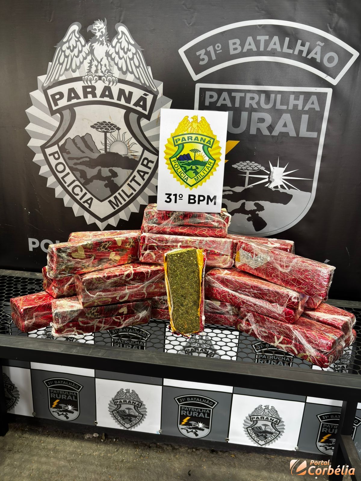 Patrulha Rural prende passageiro por tráfico de drogas em Corbélia