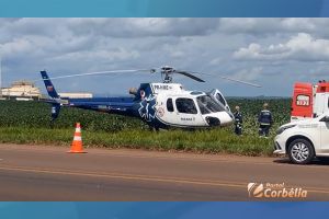 Imagem referente a notícia: Ocorrência grave deixa duas pessoas feridas na BR-369, em Corbélia