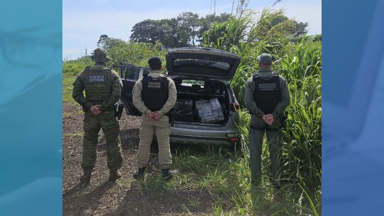 Operação conjunta apreende 183 kg de maconha na BR-369, em Corbélia