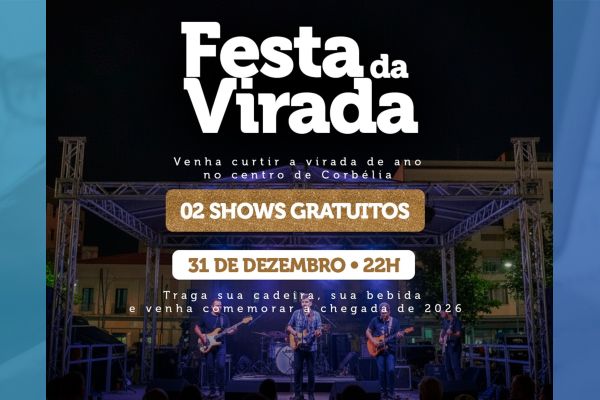 Corbélia prepara grande Festa da Virada para receber 2026