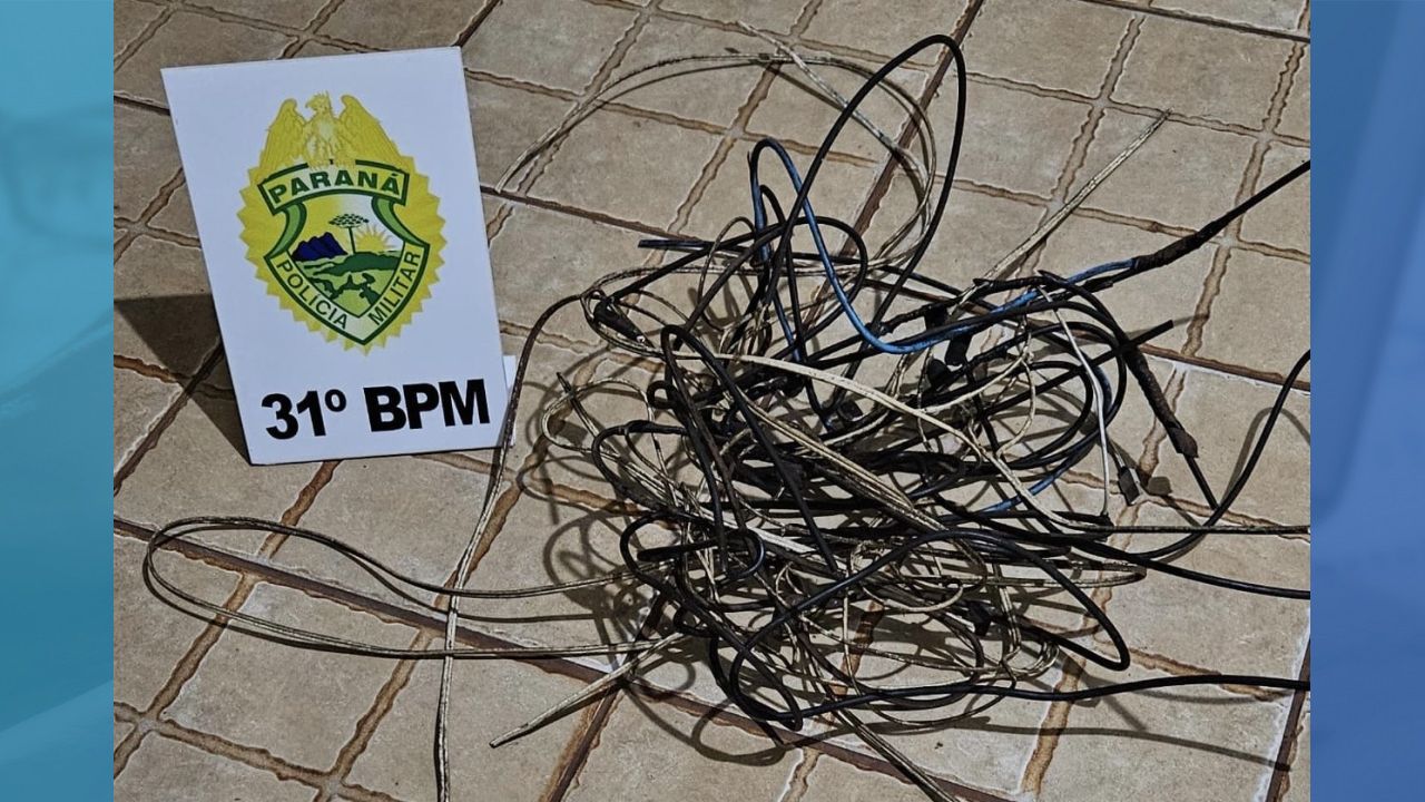 Homem é preso após ser flagrado furtando fios de cobre em residência de Corbélia