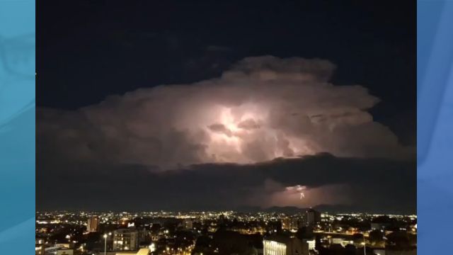Após milhares de raios no céu, chuva diminui e temperaturas seguem na gangorra no Paraná