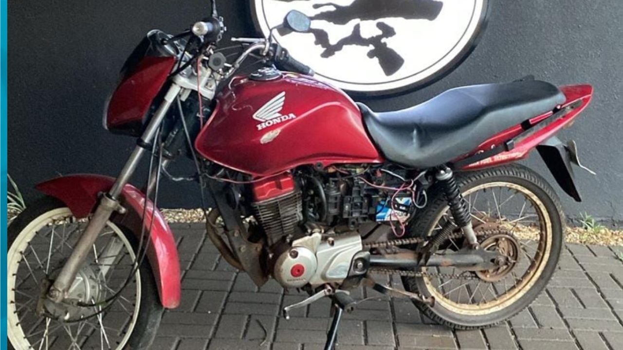 Motocicleta é apreendida após fuga e direção perigosa em Corbélia
