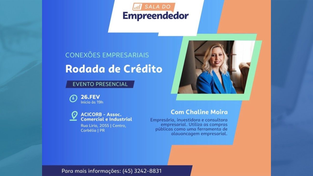 Sala do Empreendedor realiza Rodada de Crédito para impulsionar negócios em Corbélia