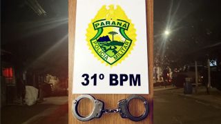 Imagem referente a notícia: PM prende suspeito de homicídio ocorrido em bar de Corbélia