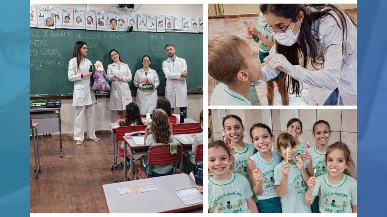 Ação de Saúde Bucal atende 418 alunos na Escola São José em Corbélia