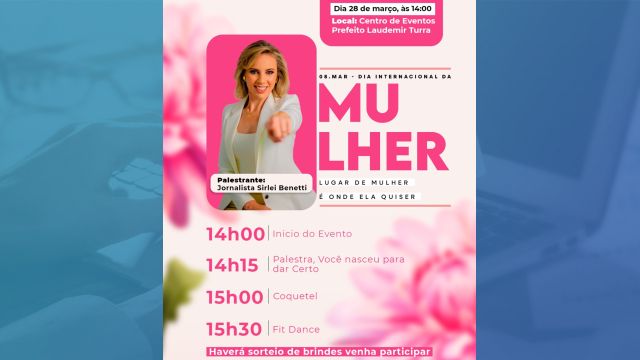 Imagem referente a notícia: Corbélia promove evento exclusivo para mulheres e disponibiliza transporte para distritos