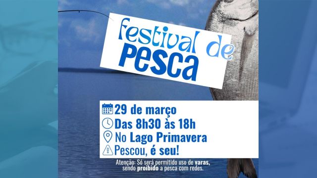 Corbélia realiza Festival de Pesca neste domingo (29) no Lago Primavera