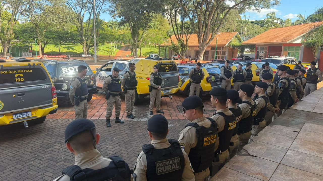 Polícia Militar reforça segurança em toda a região com operação simultânea em municípios do oeste