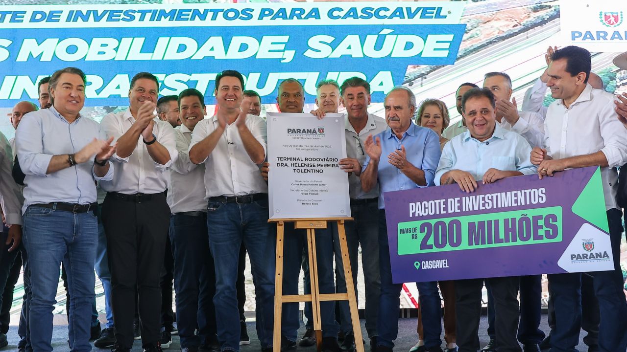 Governador reinaugura Rodoviária de Cascavel após maior reforma da história