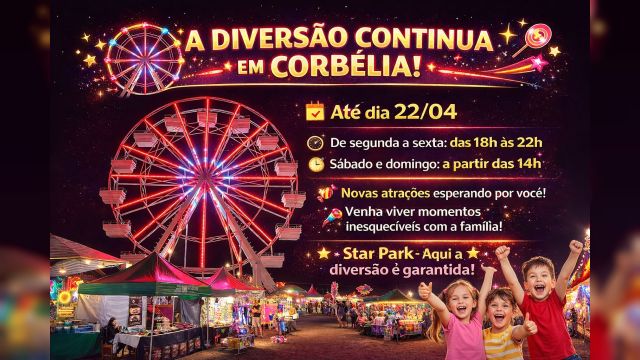 Imagem referente a notícia: Star Park conquista Corbélia e anuncia mais uma semana de diversão
