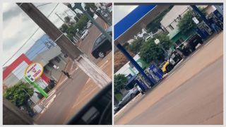 Imagem referente a notícia: Homem com mandado de prisão em aberto tenta fugir a pé, mas é capturado pela Polícia Militar de Braganey