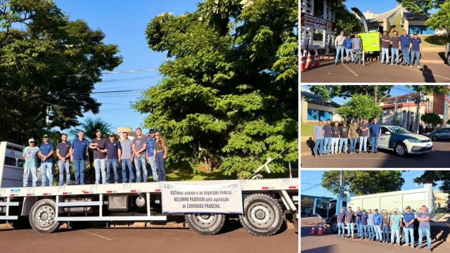 Imagem referente à notícia: Corbélia realiza entrega de equipamentos para a frota municipal e anuncia novos investimentos