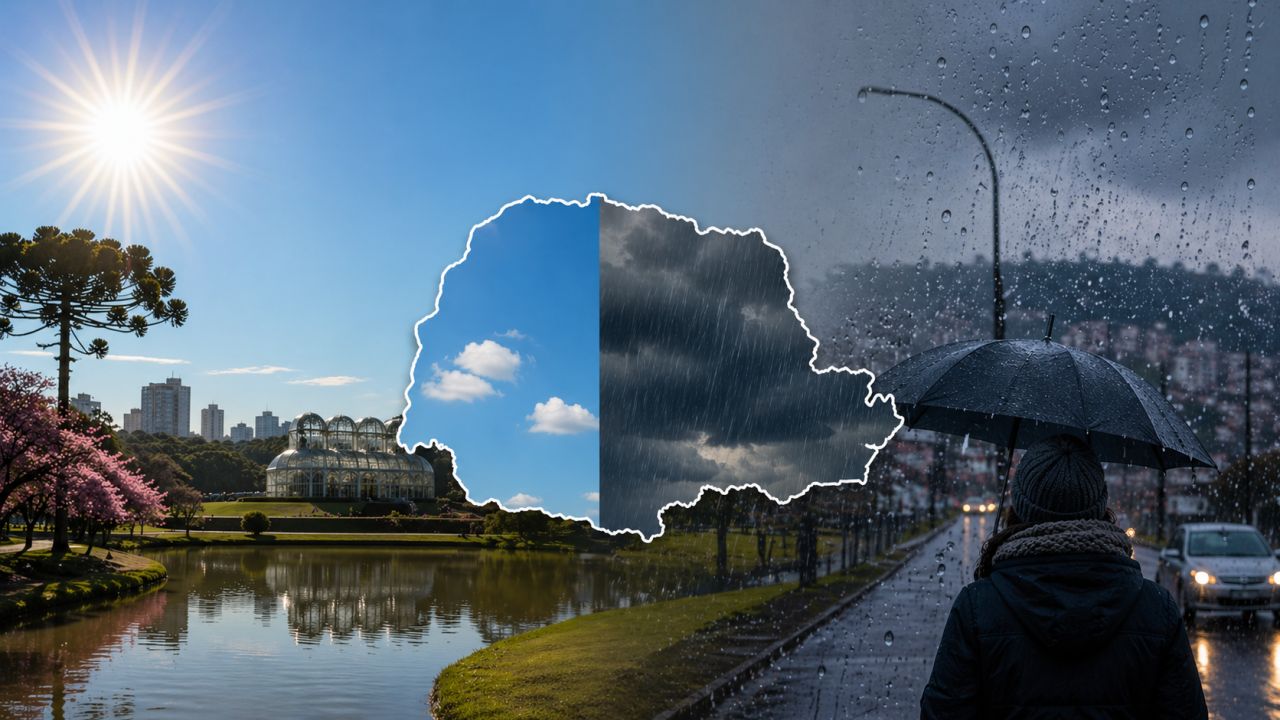 Feriado terá tempo estável, mas chuva e frio voltam ao Paraná no fim de semana