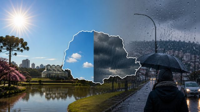 Feriado terá tempo estável, mas chuva e frio voltam ao Paraná no fim de semana