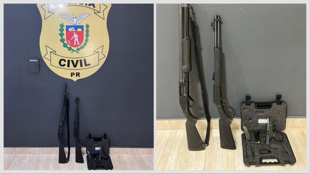 Arsenal é apreendido após caso de violência doméstica e polícia age para evitar tragédia no PR