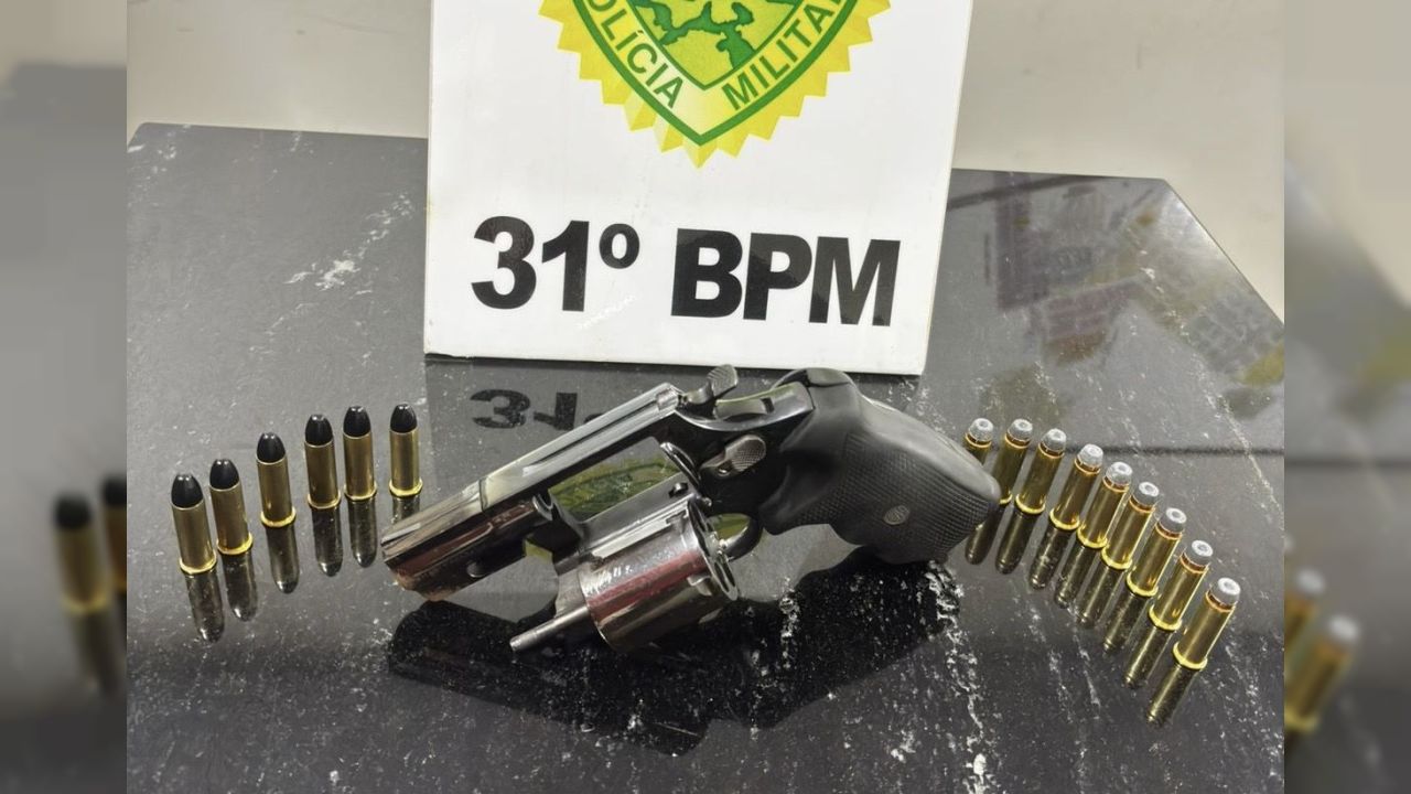 Homem é preso com revólver calibre .38 e 15 munições durante operação policial em Corbélia