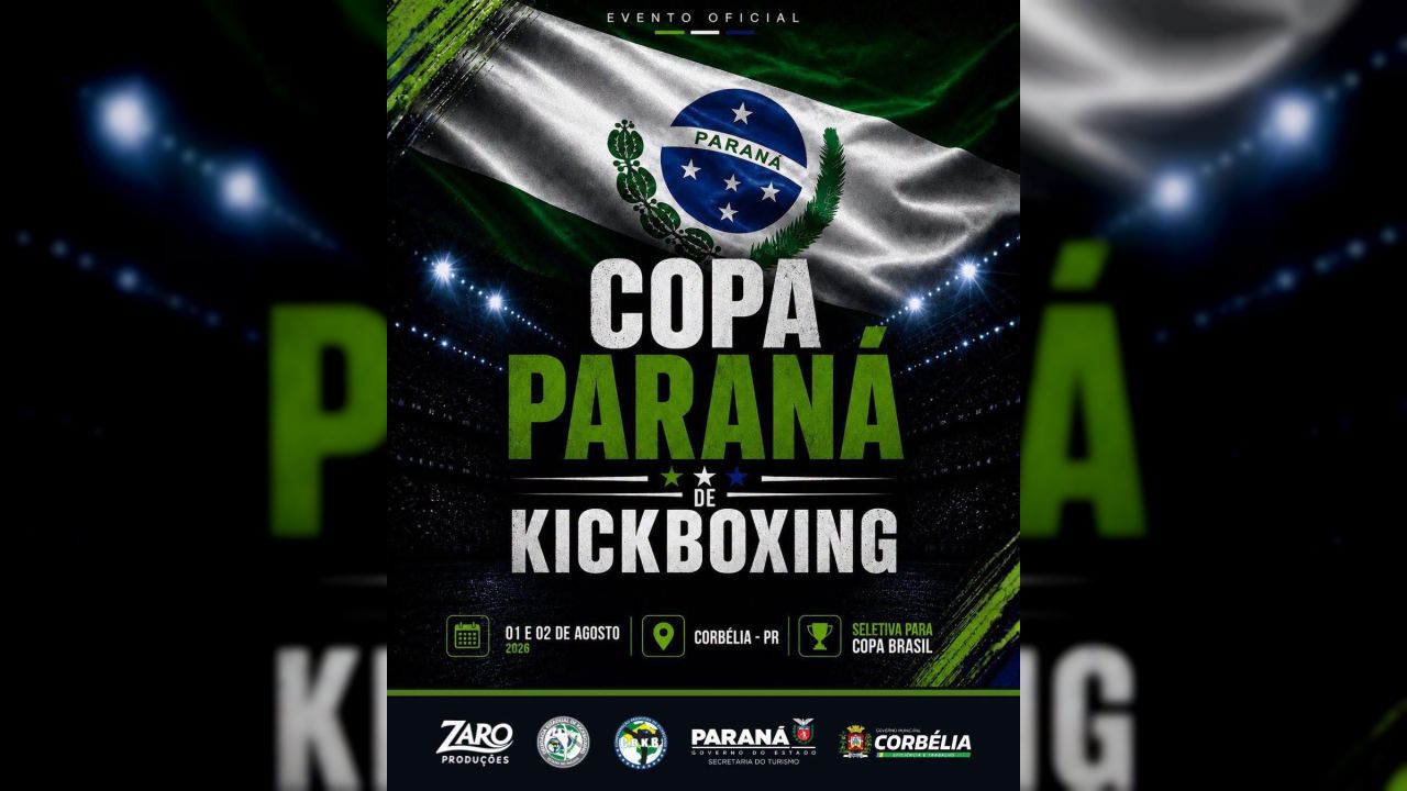 Maior competição de kickboxing do Paraná chega a Corbélia com vaga para a Copa Brasil