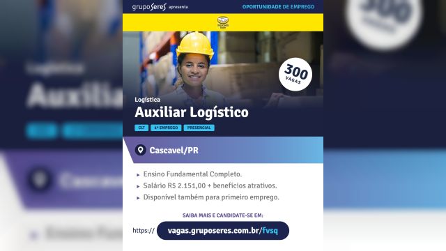 Mercado Livre abre 300 vagas efetivas em Cascavel com salário de R$ 2,1 mil e benefícios