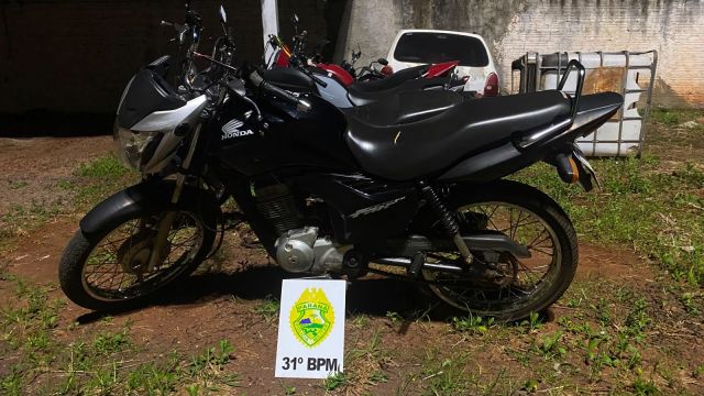 Menor é flagrado pilotando moto irregular em Cafelândia