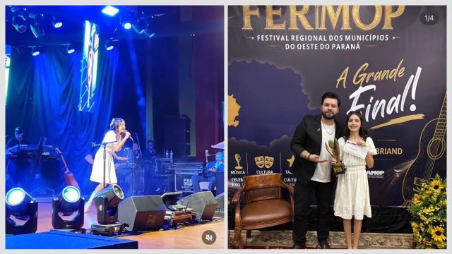 Imagem referente à notícia: Isabela Oliveira Ferreira conquista título do FERMOP 2026 na categoria Infantojuvenil