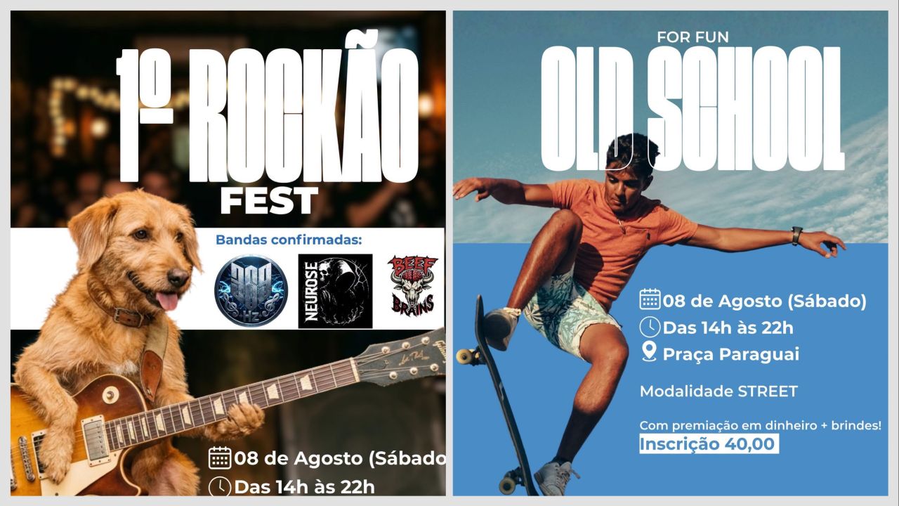 Rockão Fest promete agitar Corbélia com shows, campeonato de skate e atrações para toda a família