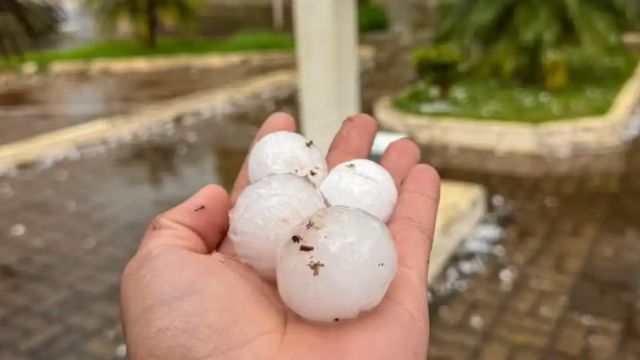 Imagem referente à notícia: Região Sul tem previsão de chuva e granizo para esta terça-feira