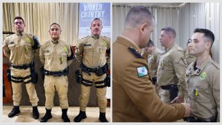 Imagem referente a notícia: Patrulha Rural é homenageada durante solenidade dos 172 anos da Polícia Militar do Paraná