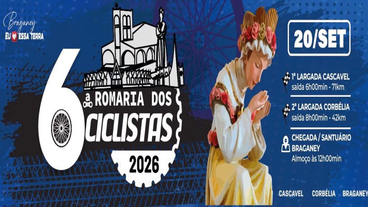 6ª Romaria dos Ciclistas acontece em setembro com largadas em Cascavel e Corbélia
