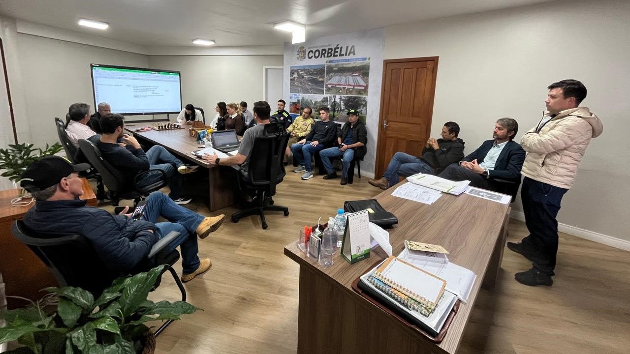 Corbélia fortalece preparação para eventos climáticos extremos e atualiza Plano de Contingência