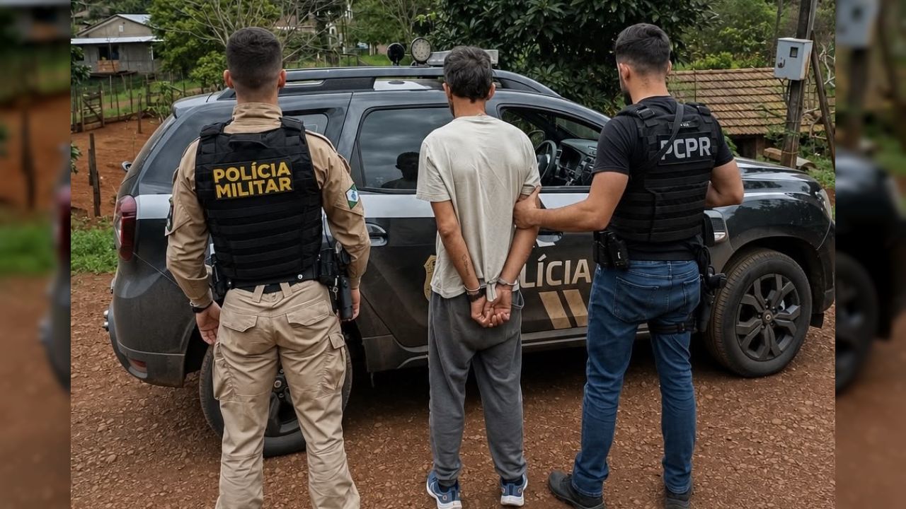 PCPR e PMPR cumprem mandado de prisão contra suspeito de furto em Braganey