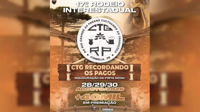 Imagem referente à notícia: CTG Recordando os Pagos retoma Rodeio Interestadual após 20 anos em Corbélia