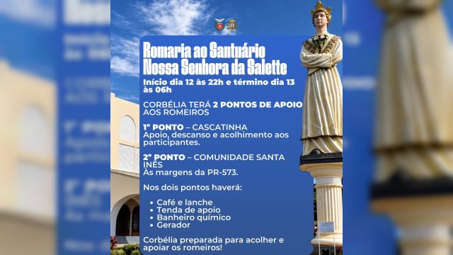 Imagem referente à notícia: 50ª Romaria ao Santuário Nossa Senhora da Salette reúne milhares de fiéis